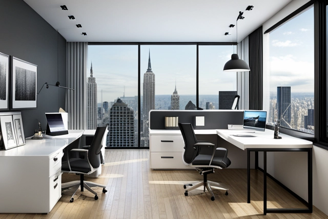 WORKSPACe with black and white color